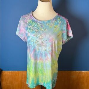 Multicolor Tie-Dye Women's Top
